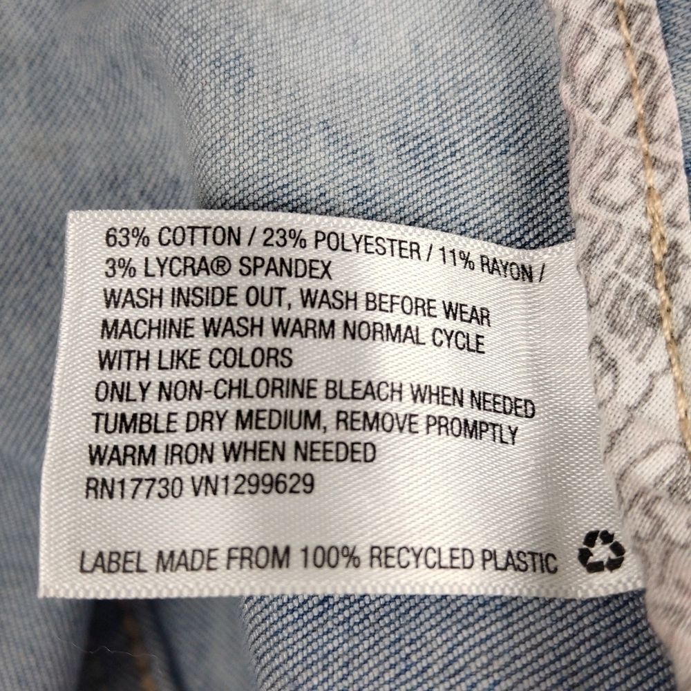 Wild Fable Tie Dye Seamed Denim Jean Skirt - Picture 8 of 9